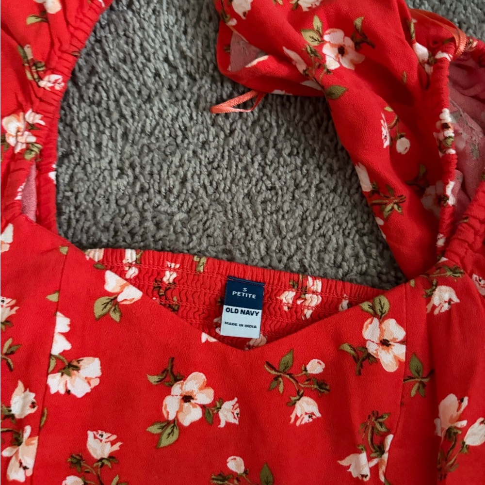 Old Navy Orange Slit Midi Sundress - Picture 4 of 5